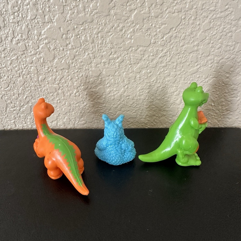 Vintage 1985 McDonald's Happy Meal Dinosaurs‎ Tinosaur Lot Of 3 Avis Enterprises - Picture 5 of 9